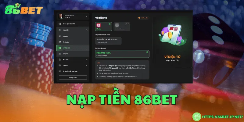 86BET - Link Vào Nhà Cái 86BET | Đăng Ký 86BET +86 USDT Nạp tiền nhanh chóng, nhiều phương thức, giao dịch cực an toàn