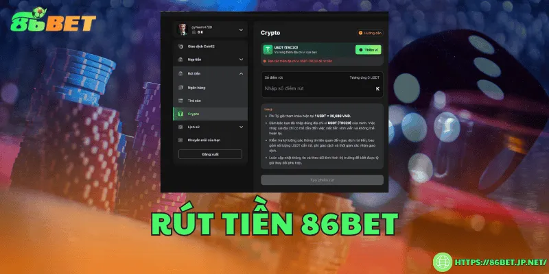 86BET - Link Vào Nhà Cái 86BET | Đăng Ký 86BET +86 USDT Rút tiền thuận tiện, xử lý nhanh, đảm bảo minh bạch tuyệt đối